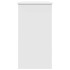 Escritorio de madera contrachapada blanco 80x40x75