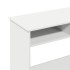 Escritorio de madera contrachapada blanco 80x40x75
