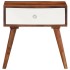 Mesa auxiliar madera maciza acacia 45x30x45