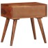 Mesa auxiliar madera maciza acacia 45x30x45