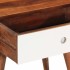 Mesa auxiliar madera maciza acacia 45x30x45