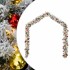 Guirnalda de Navidad con bolas y luces LED PVC verde 20