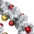 Guirnalda de Navidad con bolas y luces LED PVC verde 20