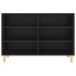 Aparador de madera contrachapada negro 103,5x35x70