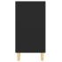 Aparador de madera contrachapada negro 103,5x35x70