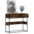 Mesa consola de madera de ingeniería roble ahumado 90x35x80