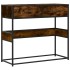 Mesa consola de madera de ingeniería roble ahumado 90x35x80