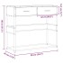Mesa consola de madera de ingeniería roble ahumado 90x35x80