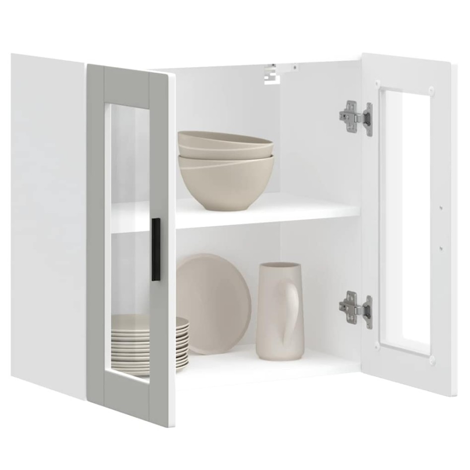 Armario de pared para cocina con puerta de cristal Porto