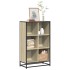 Armario de libros contrachapada color roble 65,5x33x107,5