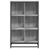Estantería madera de ingeniería gris sonoma 65,5x33x107,5