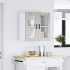 Armario de pared para cocina puerta cristal Porto gris