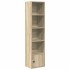 Estantería de madera de ingeniería roble sonoma 31x24x127