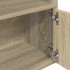 Estantería de madera de ingeniería roble sonoma 31x24x127