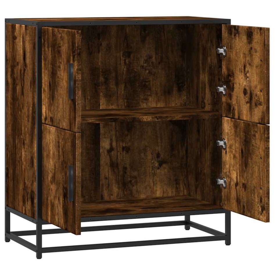 Aparador madera ingeniería roble ahumado 68x35x76