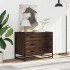 Cómoda de madera contrachapada roble marrón 70x41x56