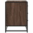 Cómoda de madera contrachapada roble marrón 70x41x56