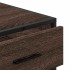 Cómoda de madera contrachapada roble marrón 70x41x56