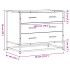 Cómoda de madera contrachapada roble marrón 70x41x56