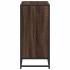 Armario de madera de ingeniería roble oscuro 80,5x35x76