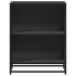 Estantería librería madera ingeniería negra 60x35x76