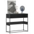 Mesa consola de madera contrachapada negro 90x35x80