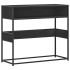 Mesa consola de madera contrachapada negro 90x35x80