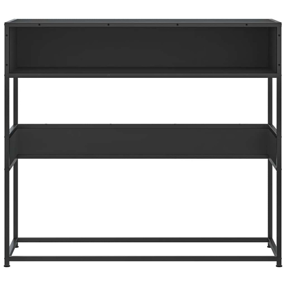 Mesa consola de madera contrachapada negro 90x35x80