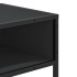 Mesa consola de madera contrachapada negro 90x35x80