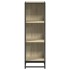 Armario de libros contrachapada color roble 33,5x33x107,5