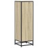 Armario de libros contrachapada color roble 33,5x33x107,5