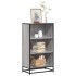 Estantería madera ingeniería gris sonoma 60x35x107,5