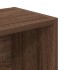 Estantería de madera de ingeniería marrón roble 31x24x102