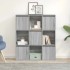 Estantería de madera de ingeniería gris sonoma 89x24x101,5
