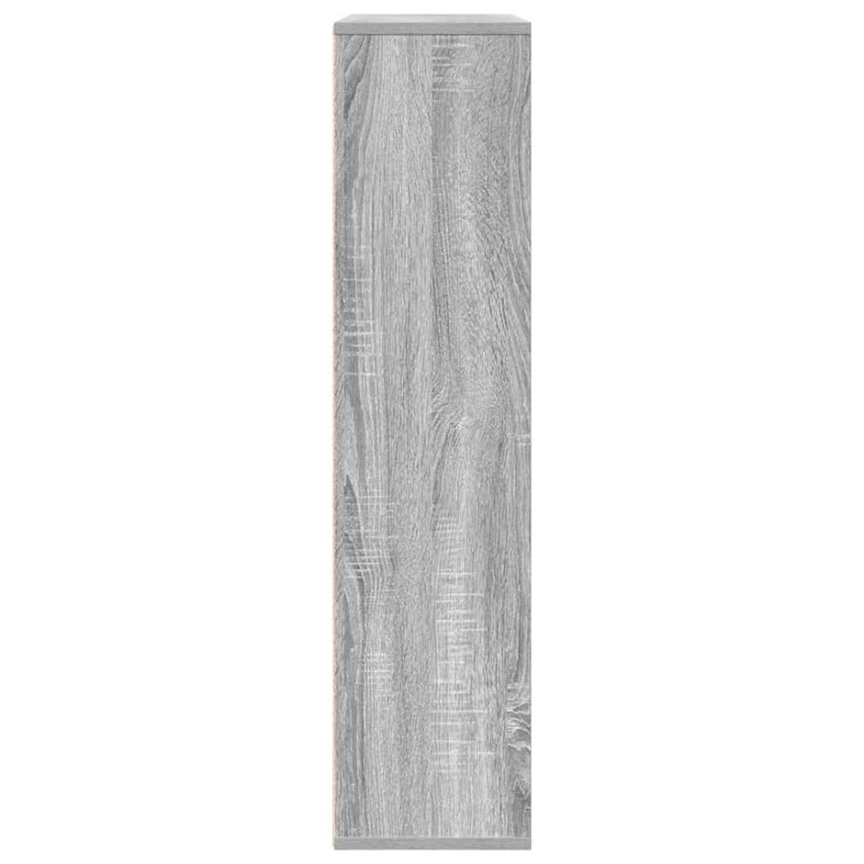 Estantería de madera de ingeniería gris sonoma 89x24x101,5