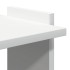Librería 3 niveles madera ingeniería blanco 60x30x120