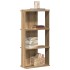 Librería 3niveles madera ingeniería roble artesanal