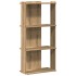 Librería 3niveles madera ingeniería roble artesanal