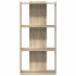 Librería 3 estantes madera ingeniería roble sonoma 60x30x120
