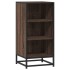 Aparador madera ingeniería y metal marrón roble 35,5x35x76