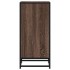 Aparador madera ingeniería y metal marrón roble 35,5x35x76