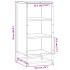 Aparador madera ingeniería y metal marrón roble 35,5x35x76
