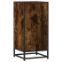 Aparador madera ingeniería y metal roble ahumado 35,5x35x76