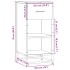 Aparador madera ingeniería y metal marrón roble 35,5x35x76