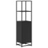 Aparador alto madera de ingeniería y metal 35,5x35x139
