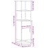 Aparador alto madera de ingeniería y metal 35,5x35x139