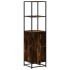 Aparador alto madera de ingeniería y metal 35,5x35x139