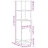 Aparador alto madera de ingeniería y metal 35,5x35x139