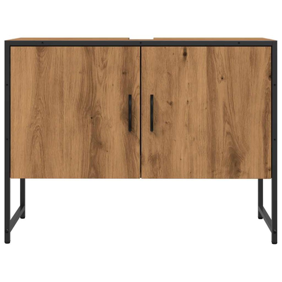 Mueble de lavabo madera de ingeniería roble artisan 80x33x60