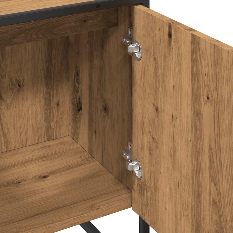 Mueble de lavabo madera de ingeniería roble artisan 80x33x60